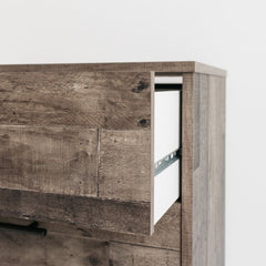 Multi-Gray Kian 4 Drawer 28'' W Chest Stunning Two-tone Finish
