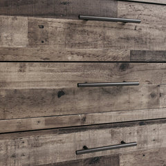 Multi-Gray Kian 4 Drawer 28'' W Chest Stunning Two-tone Finish
