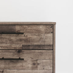 Multi-Gray Kian 4 Drawer 28'' W Chest Stunning Two-tone Finish
