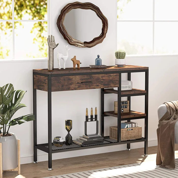 Kiarri 43'' Console Table Scratch and Stain Resistant Perfect for Living Room Entryway