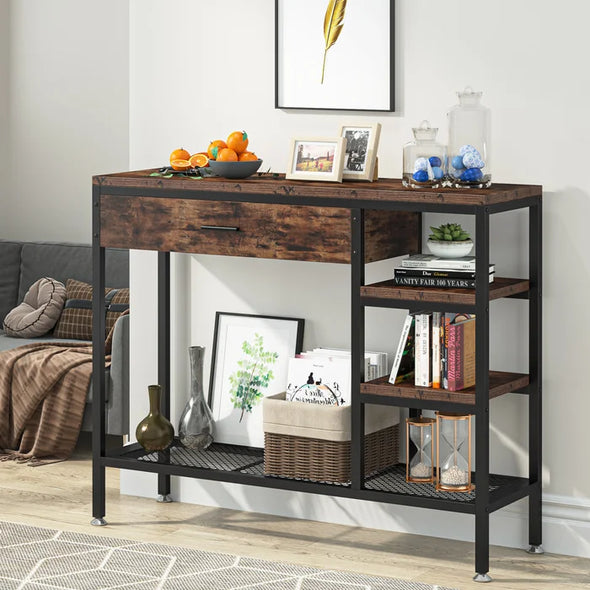 Kiarri 43'' Console Table Scratch and Stain Resistant Perfect for Living Room Entryway