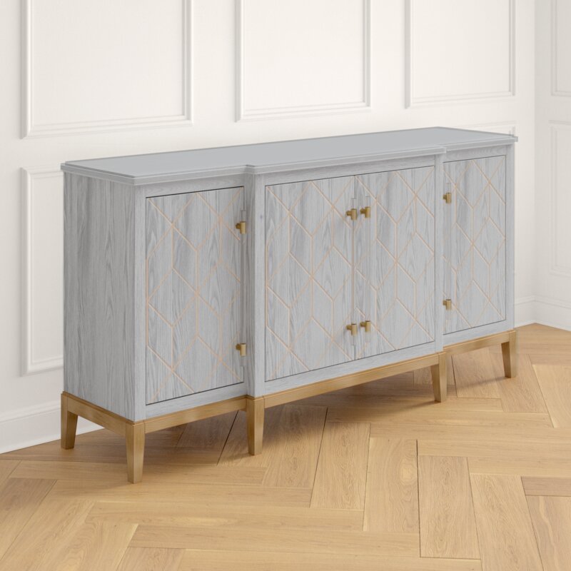 Kidham 68" Wide Sideboard Solid and Manufactured Wood