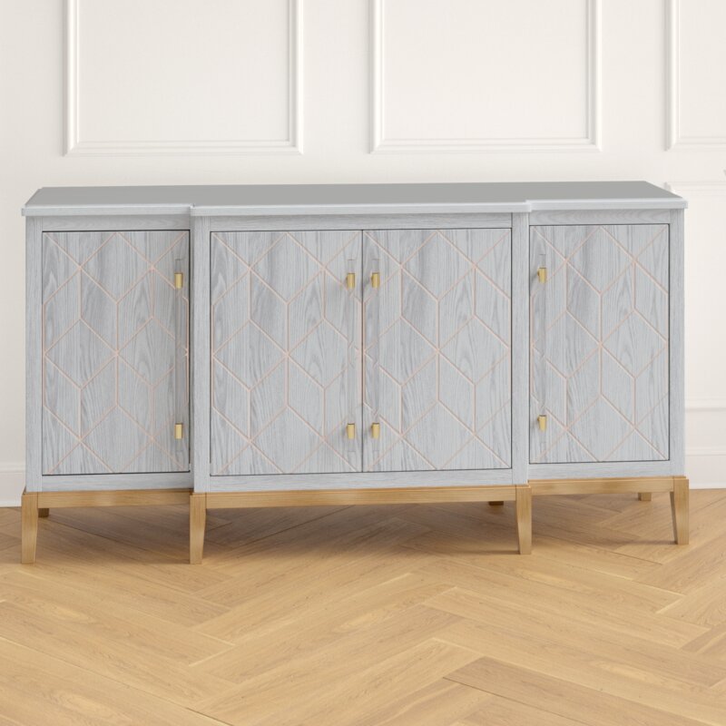 Kidham 68" Wide Sideboard Solid and Manufactured Wood