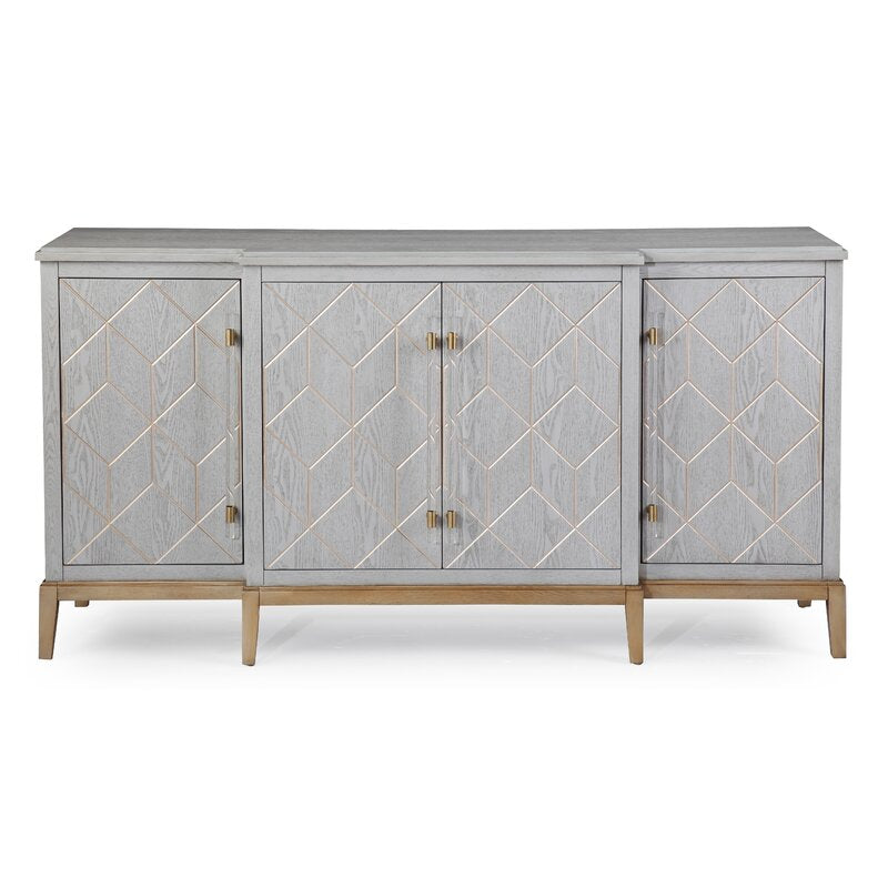 Kidham 68" Wide Sideboard Retro Style of Mid Century Designs
