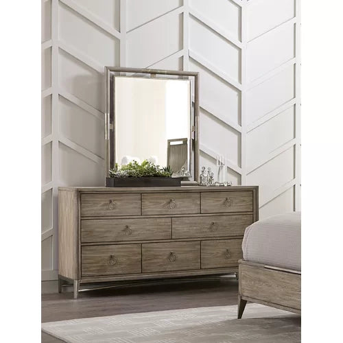 Killough 8 Drawer 67'' W Chest with Mirror All Drawers Have Dovetail Joinery