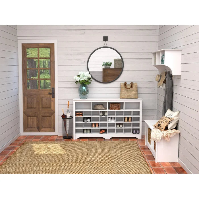 32 pair shoe online storage bench