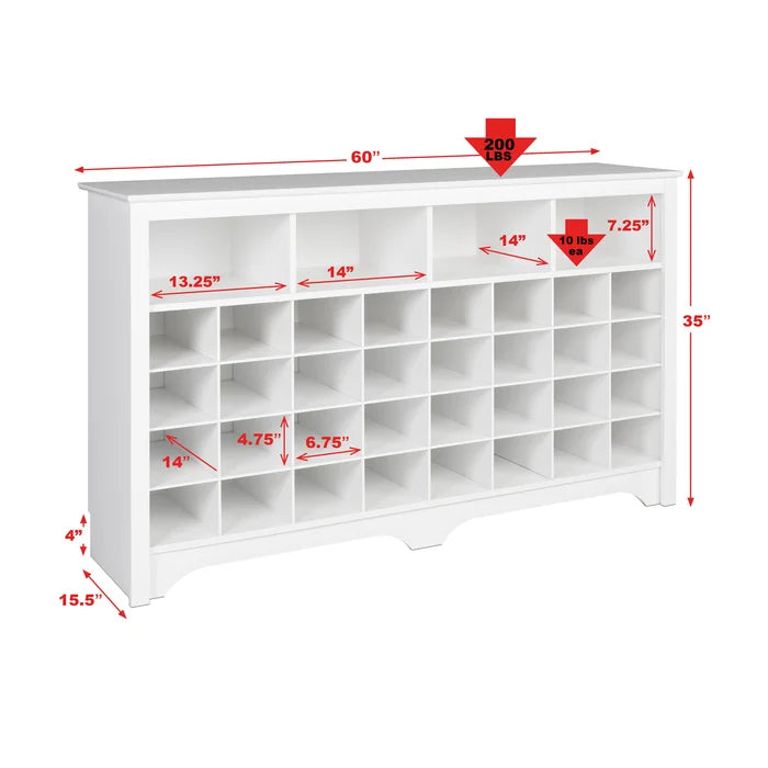 32 pair best sale shoe rack