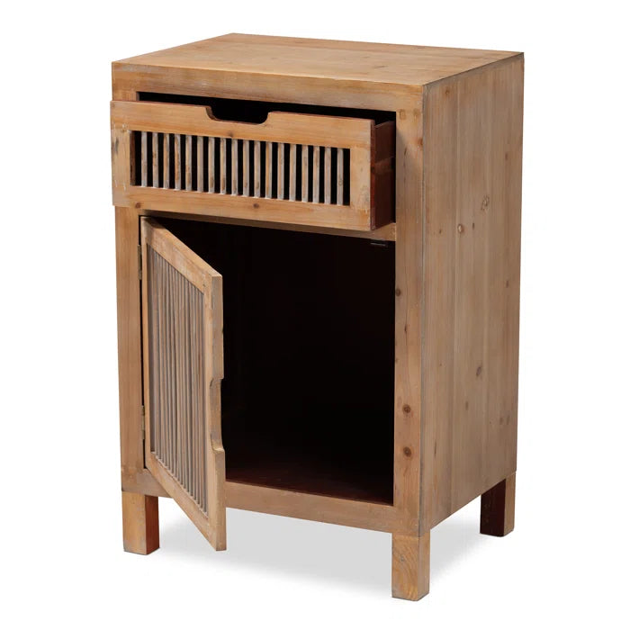 Kinsela 27.95'' Tall 1 - Drawer Nightstand in Brown