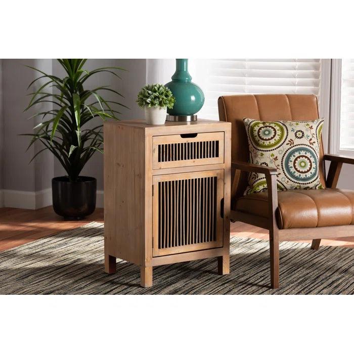 Kinsela 27.95'' Tall 1 - Drawer Nightstand in Brown