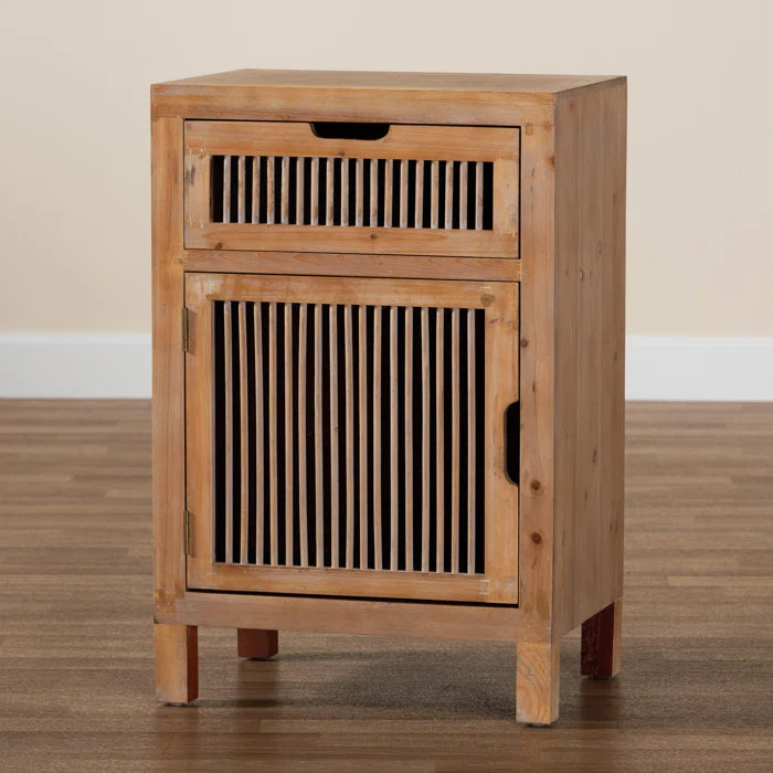 Kinsela 27.95'' Tall 1 - Drawer Nightstand in Brown