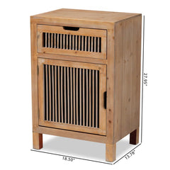 Kinsela 27.95'' Tall 1 - Drawer Nightstand in Brown