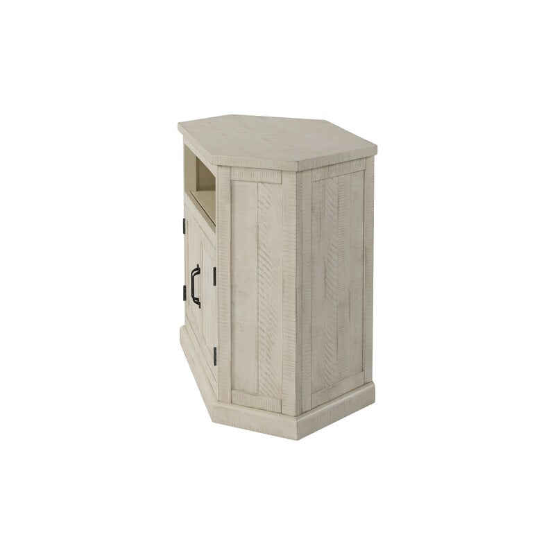 Kinsella Solid Wood Corner TV Stand for TVs up to 55" Antique White