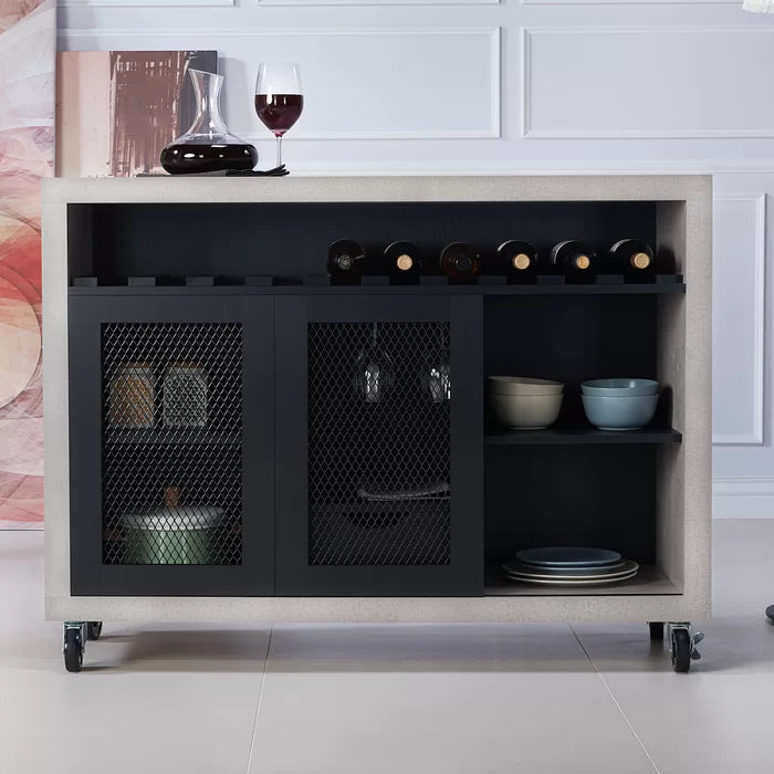 47.25'' Wide 1 Drawer Server 10-Bottle Wine Rack Perfect for Organize