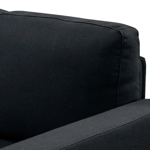 Kissner 95.25" Wide Sofa & Chaise Tapered Wooden Feet