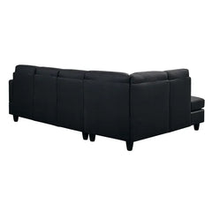 Kissner 95.25" Wide Sofa & Chaise Tapered Wooden Feet