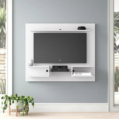 White Kitterman Floating Entertainment Center for TVs up to 50"
