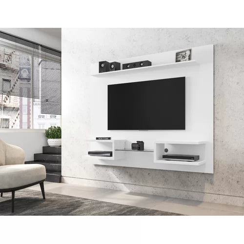 White Kitterman Floating Entertainment Center for TVs up to 50"