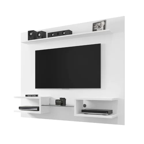 White Kitterman Floating Entertainment Center for TVs up to 50"