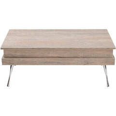 Lift Top 4 Legs Coffee Table featuring that raises to reveal a hidden storage