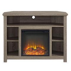 Driftwood Kneeland TV Stand for TVs up to 50" with Fireplace Included