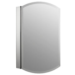Single Door Frameless Mirrored 20" x 31" Medicine Cabinet Provides A Stylish Complement To Your Bath Or Powder Room