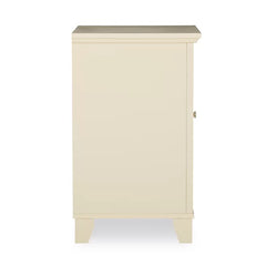 Cream Kohut 26'' Tall 1 - Door Mirrored Accent Cabinet Sturdy and Durability