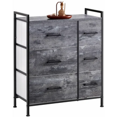 Koit 6 Drawer 11.3'' W Solid Wood Double Dresser Indoor Design