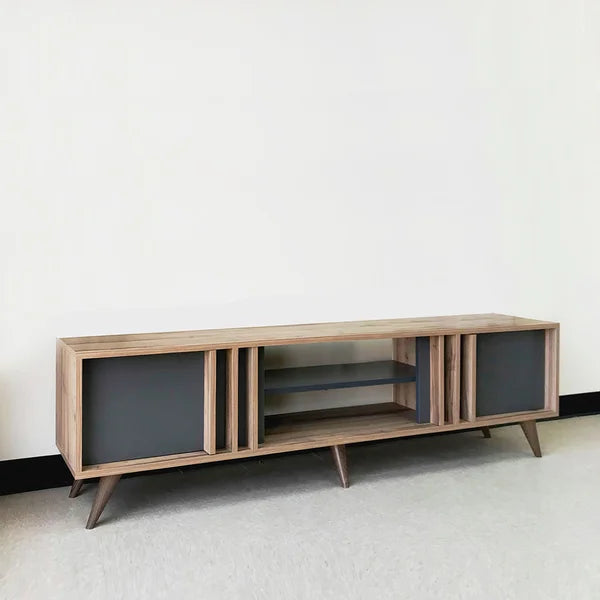 Solid Wood Koopman TV Stand for TVs up to 78" Modern and Contemporary Design