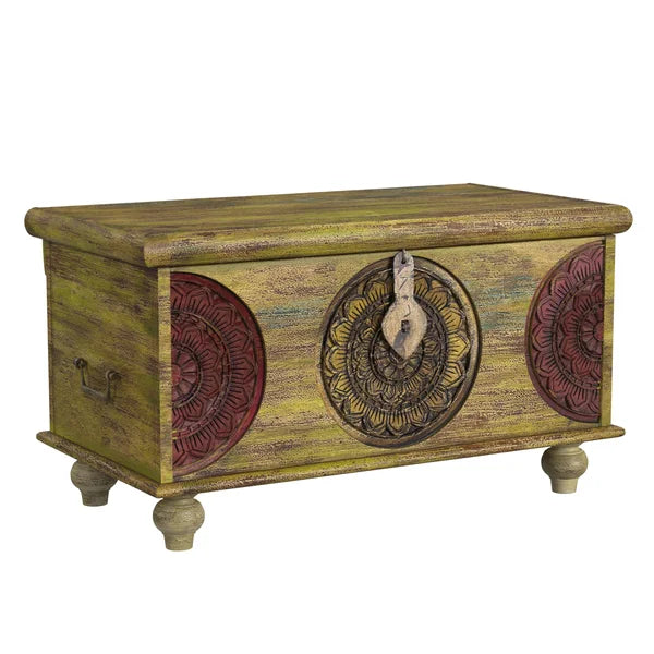 Kowalsky Solid Wood Coffee Table with Storage Perfect for Living Room