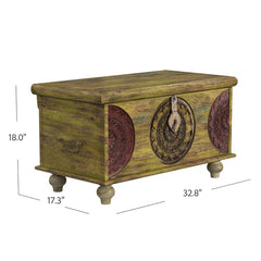 Kowalsky Solid Wood Coffee Table with Storage Perfect for Living Room