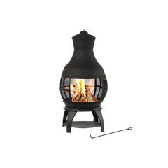 Cast Iron Wood Burning Chiminea Enhance the Functionality of your Outdoor Living Space