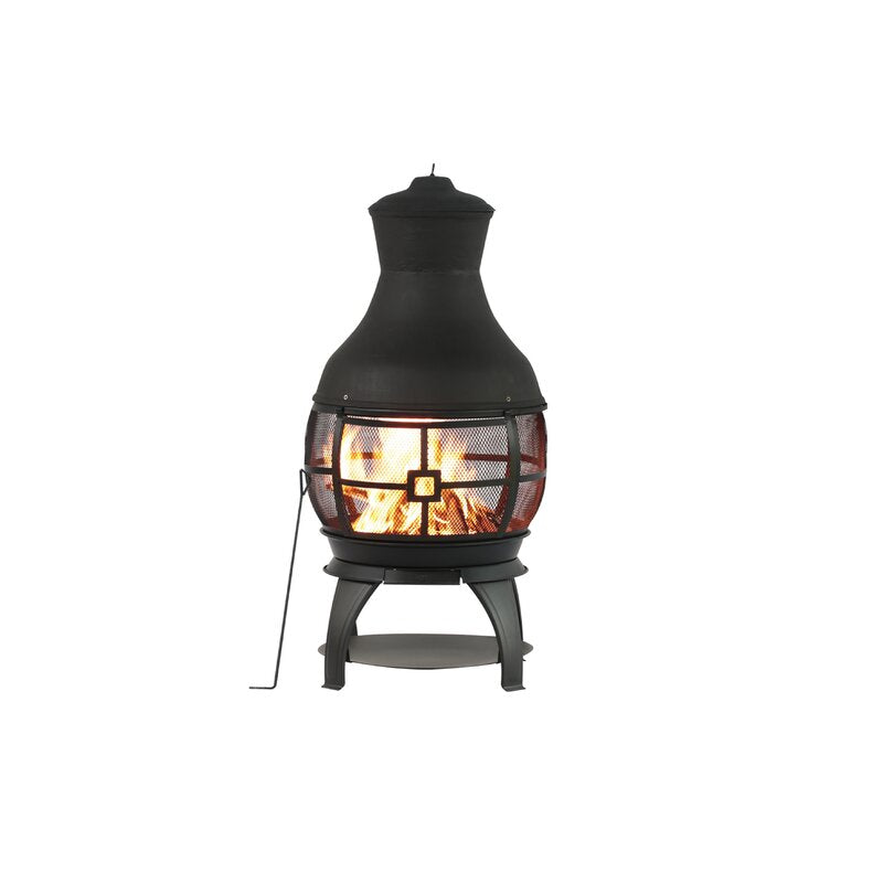 Cast Iron Wood Burning Chiminea Enhance the Functionality of your Outdoor Living Space