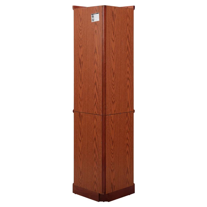 Cherry Lafrance 23.5'' Wide Mirrored Back Curio Cabinet with Lighting