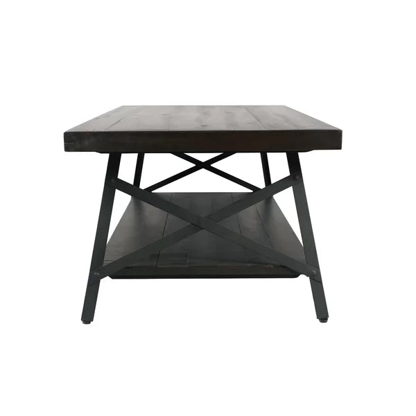 Espresso Laguna Solid Wood 4 Legs Coffee Table with Storage
