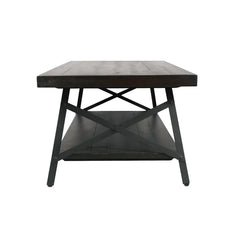 Espresso Laguna Solid Wood 4 Legs Coffee Table with Storage