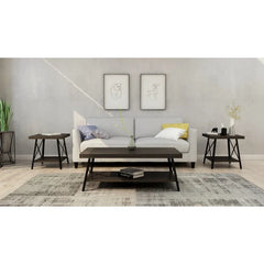 Espresso Laguna Solid Wood 4 Legs Coffee Table with Storage