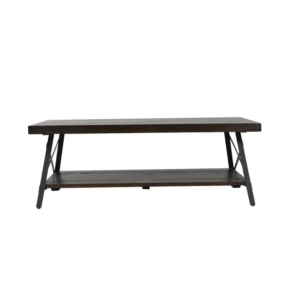 Espresso Laguna Solid Wood 4 Legs Coffee Table with Storage