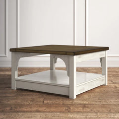 Lainey Square Cocktail Table Farmhouse Style Perfect for Living Room