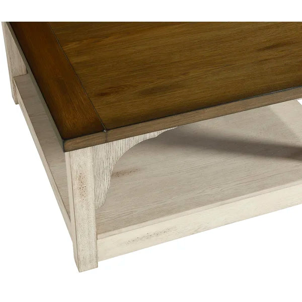 Lainey Square Cocktail Table Farmhouse Style Perfect for Living Room