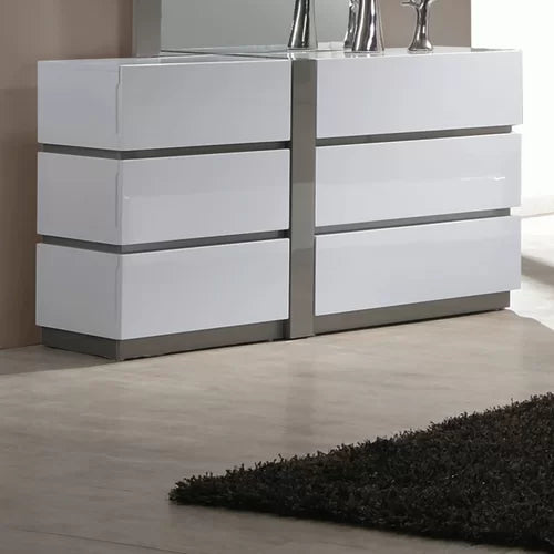 Lamantia 6 Drawer 59'' W with Mirror Indoor Aesthetic Design