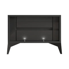 Black Lamerle 17.7'' Tall 2 - Drawer Modern Nightstand Perfect for Bedside