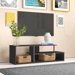 Espresso Lancaer TV Stand for TVs up to 48" with Sound Bar Shelf and Four Spacious Shelves