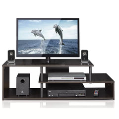Espresso Lancaer TV Stand for TVs up to 48" with Sound Bar Shelf and Four Spacious Shelves