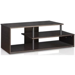Espresso Lancaer TV Stand for TVs up to 48" with Sound Bar Shelf and Four Spacious Shelves