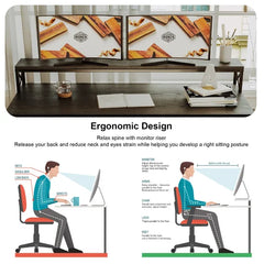 Black Landing Desk Highly Functional with a Large Workspace Design