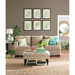 34.63'' Wide Tufted Square Cocktail Ottoman Living Room Ensemble