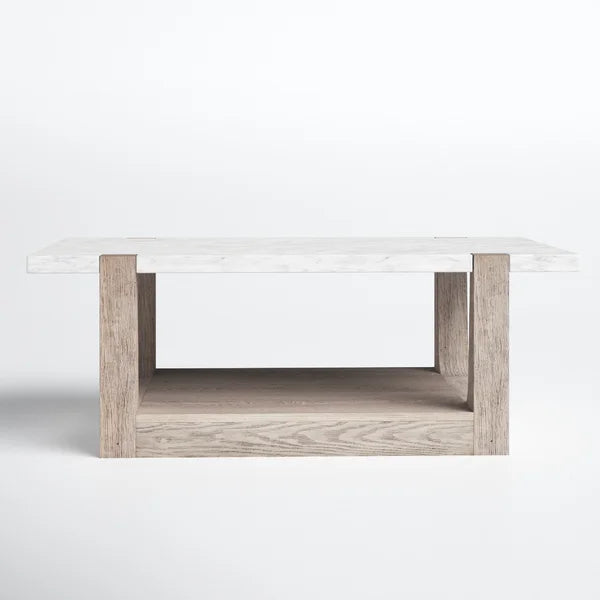 Landover Sled Coffee Table with Storage Brings a Touch of Sophistication to your Living Space