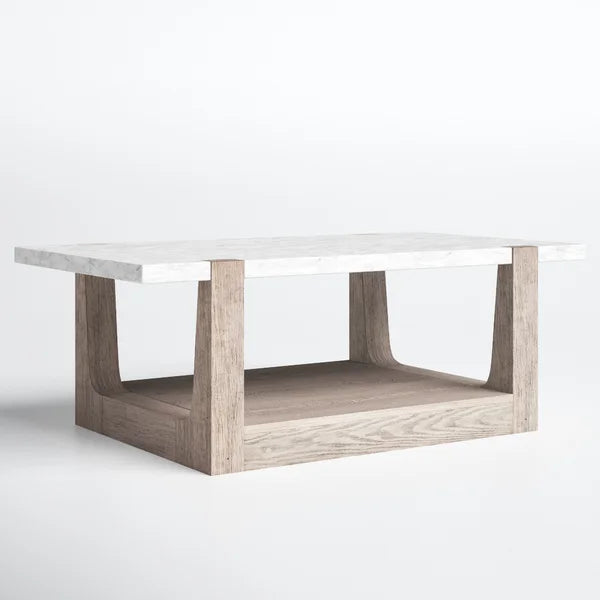 Landover Sled Coffee Table with Storage Brings a Touch of Sophistication to your Living Space