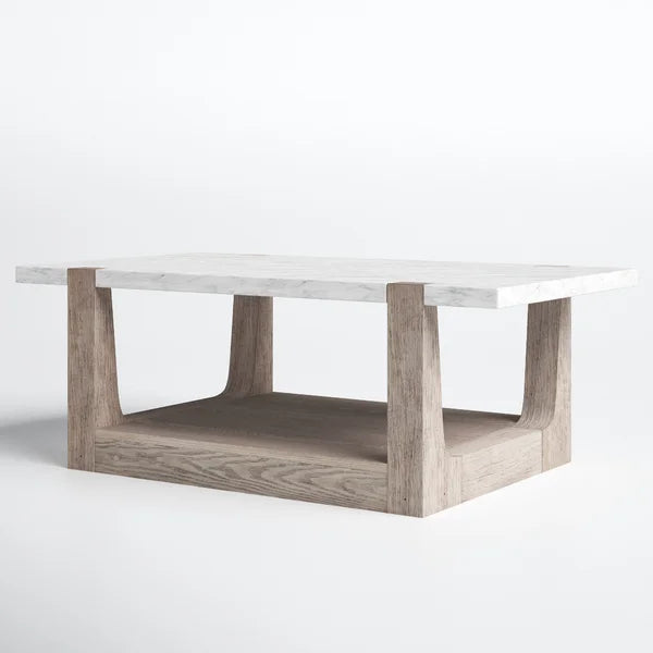 Landover Sled Coffee Table with Storage Brings a Touch of Sophistication to your Living Space