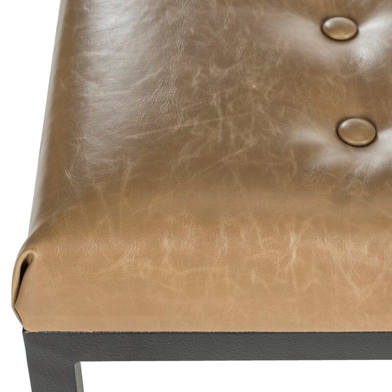 Tan Landry Faux Leather Bench in your Entryway, Living Room, Or By The Foot of your Bed, this Versatile Bench Lends A Seat in Any Space
